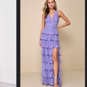 Lulu's Beauty Icon Lavender Maxi Dress
